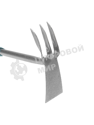 Мотыжка комбинированная 3 витых зубца с металлической ручкой ЧЕТЫРЕ СЕЗОНА