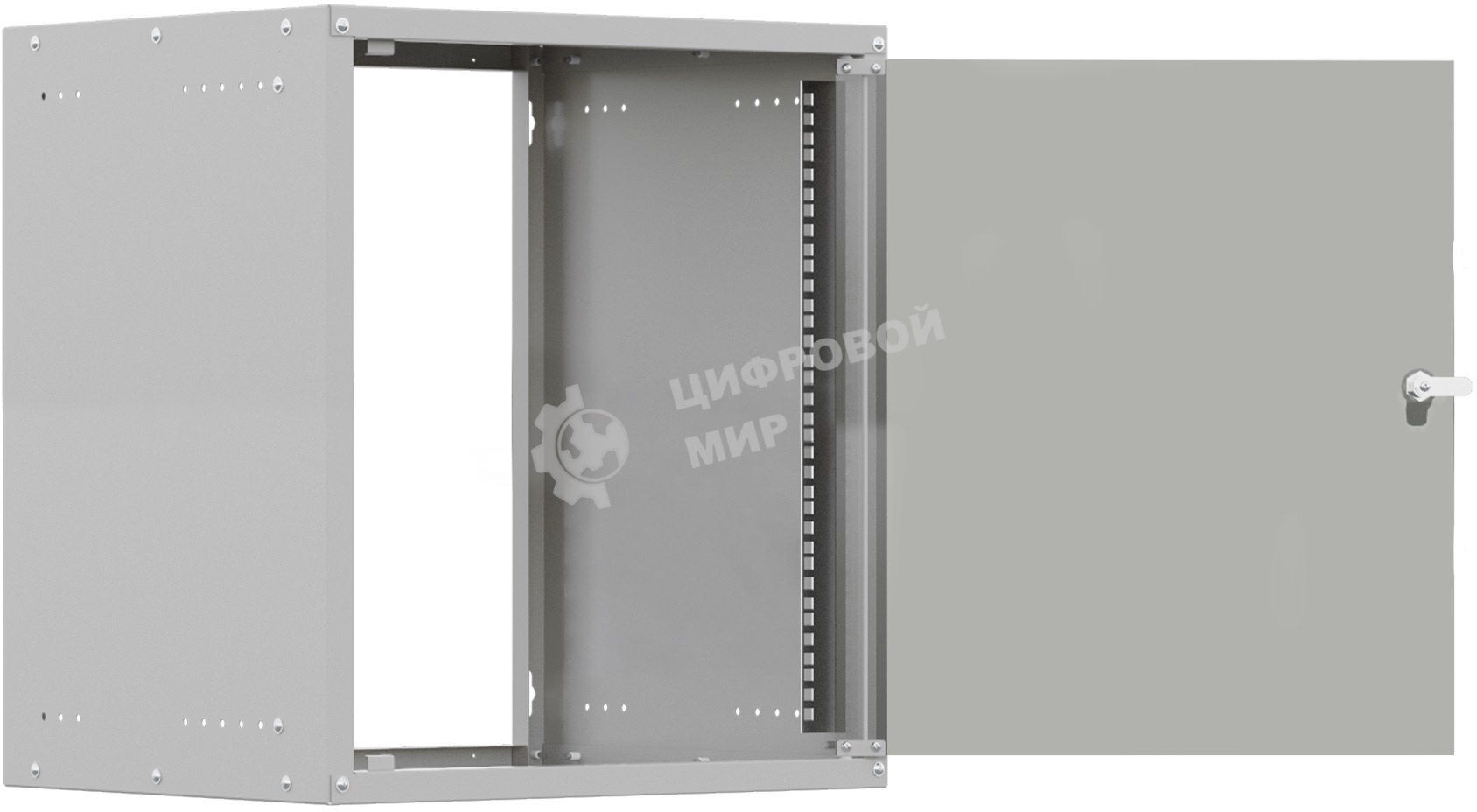 Шкаф коммутационный NTSS LIME (NTSS-WL12U5545GS) настенный 12U 550x450мм пер.дв.стекл несъемн.бок.пан. 30кг серый 110град. IP20