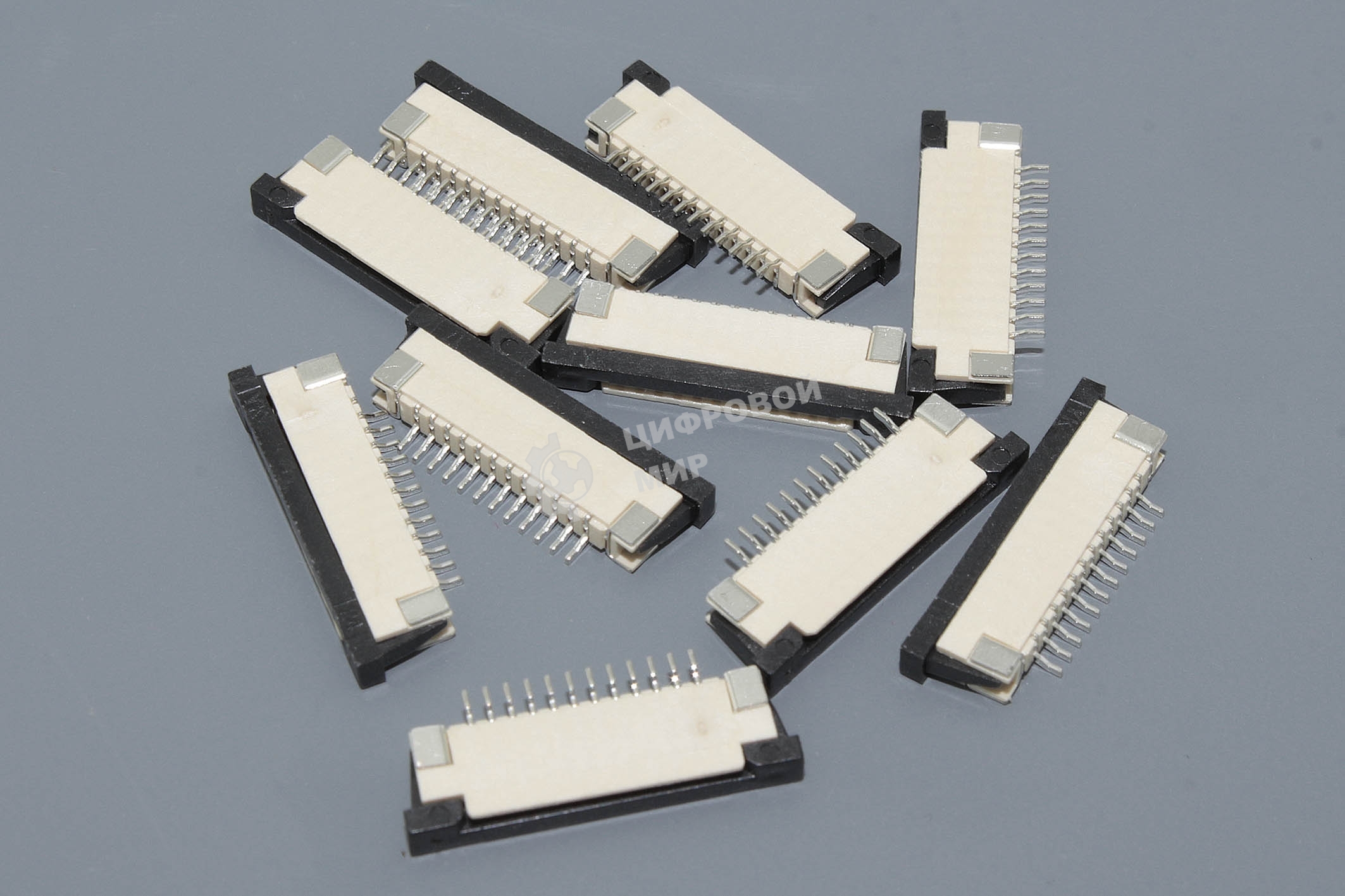 Разъем FPC Half Coverage Bottom Contact 1.0K-BX-12PWB 12 pin высота 2мм шаг 1мм 10 шт