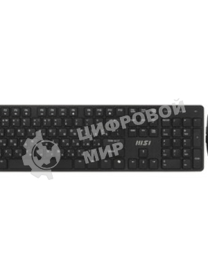 Комплект клавиатура+мышь MSI K200 Combo MS-8ZA4 беспроводной, USB, 1600 DPI, чёрный
