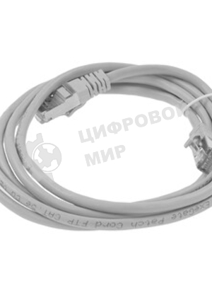 Патч-корд ExeGate FTP-RJ45-RJ45-C5e-CU-2M-GY, FTP, cat.5e, 2м, медь, серый