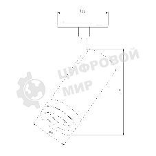 Трековый светильник Slim Magnetic 12W 4200K Modify (черный) 85042/01