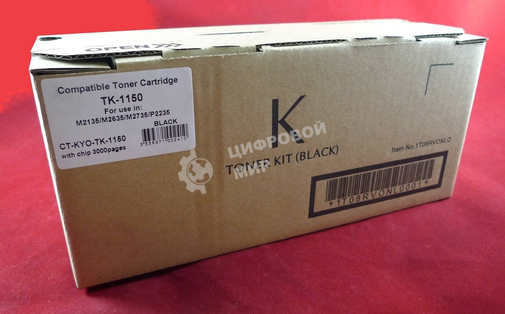Картридж лазерный для Kyocera-Mita M2135/M2635/M2735/P2235 TK-1150 3K (С ЧИПОМ) JPN