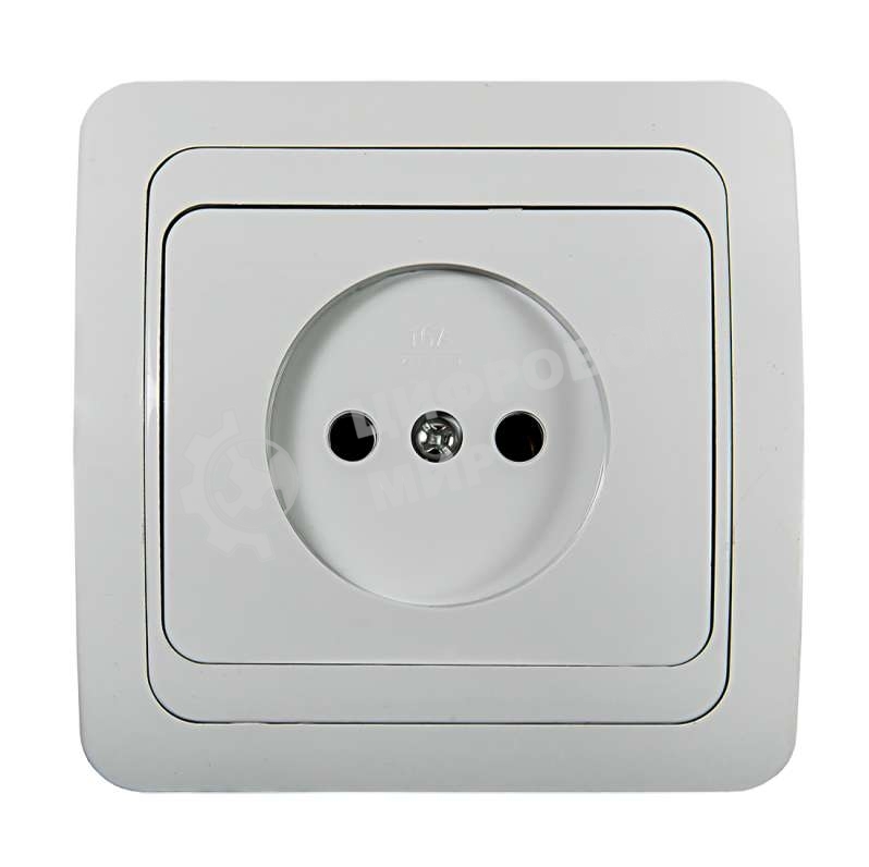 Розетка 1-м CLASSICO 2022 белый ASD/IN HOME 4680005959891