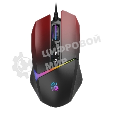 Мышь проводная A4Tech Bloody W60 Max красный оптическая (10000dpi) USB (10but)