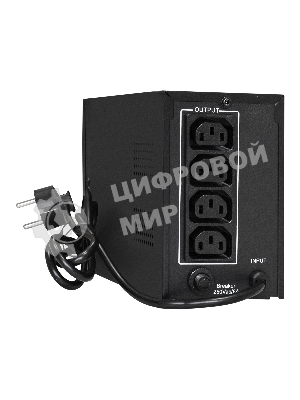 Источник бесперебойного питания ExeGate EX292775RUS Power Smart ULB-800.LCD.AVR.4C13 800VA/480W, LCD, AVR, 4*C13, металлический корпус, черный