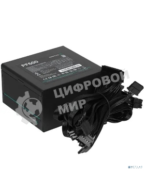 Блок питания Deepcool/GamerStorm PF600 (R-PF600D-HA0B-WDEU), 600Вт, 80 PLUS, 120мм, черный