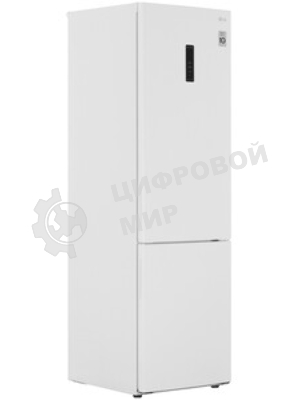 Холодильник LG GA-B509CQSL белый двухкамерный 277/107л морозилка снизу, No Frost
