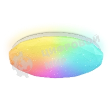 Светодиодный светильник RGB Ambrella light FZ417 WH белый IP20 46W 3000K-6500K+RGB D380*60 (ПДУ ИК)