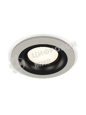 Комплект встраиваемого светильника Ambrella light XC7623002 SGR/PBK серый песок/черный полированный MR16 GU5.3 (C7623, N7011)