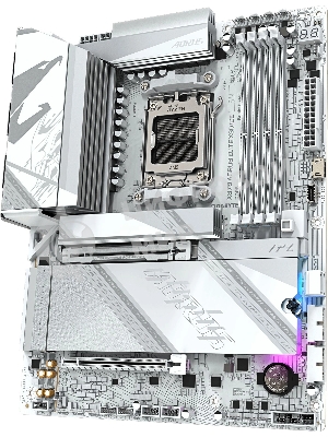 Материнская плата Gigabyte X870 A ELITE X ICE Socket AM5 AMD X870 4xDDR5 ATX AC`97 8ch(7.1) 2.5Gg RAID+HDMI