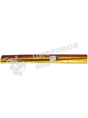 Термоусаживаемые трубки Rexant 12,0/6,0 мм, набор пять цветов, упаковка 50 шт. по 1 м