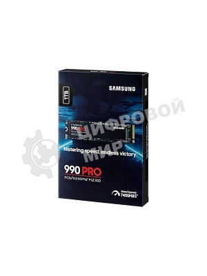 Накопитель SSD Samsung 990 PRO, 1000Gb, PCIe 4.0 x4, M.2 2280, NVMe, R/W 7450/6900