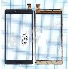 Сенсорное стекло (тачскрин) ZHG-0115B, черное