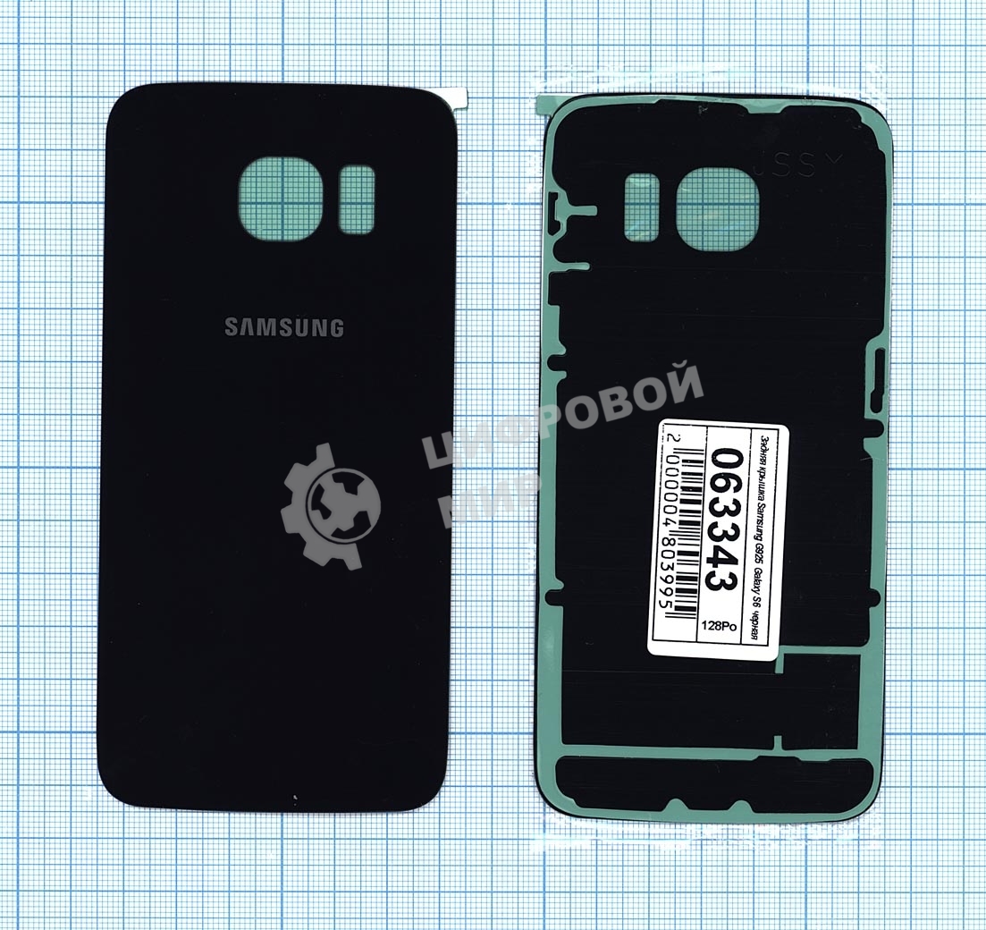 Задняя крышка для Samsung G925 Galaxy S6 Edge черный