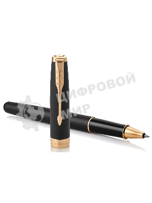 Ручка роллер Parker Sonnet Core T528 (CW1931518) Matte Black GT, F, черные чернила, подарочная коробка