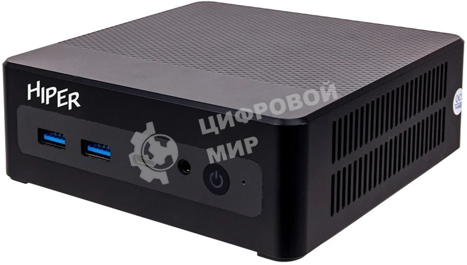 Мини ПК HIPER FACTUM FN2 Intel Core i3 1315U(1.2Ghz)/8192Mb/256PCISSDGb/noDVD/BT/WiFi/war 1y/0.4kg/черный/Win 11Pro + WiFi 6, BT 5.2,черный, БП 90Вт, VESA крепление