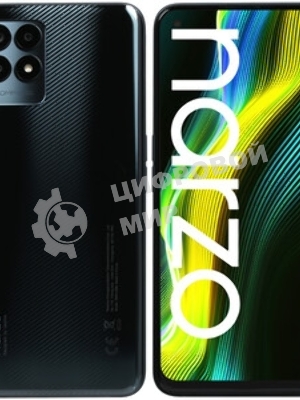 Дисплей для Realme Narzo 10, Narzo 10A в сборе с тачскрином черный