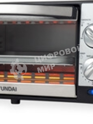 Мини-печь Hyundai MIO-HY071 9 л, 800 Вт, серебристый