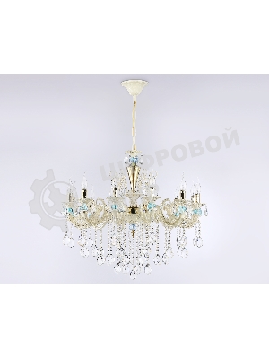 Светильник Ambrella light TR4929/12 GD/WH/CL золото/белый/прозрачный E14*12 max 40W D910*680