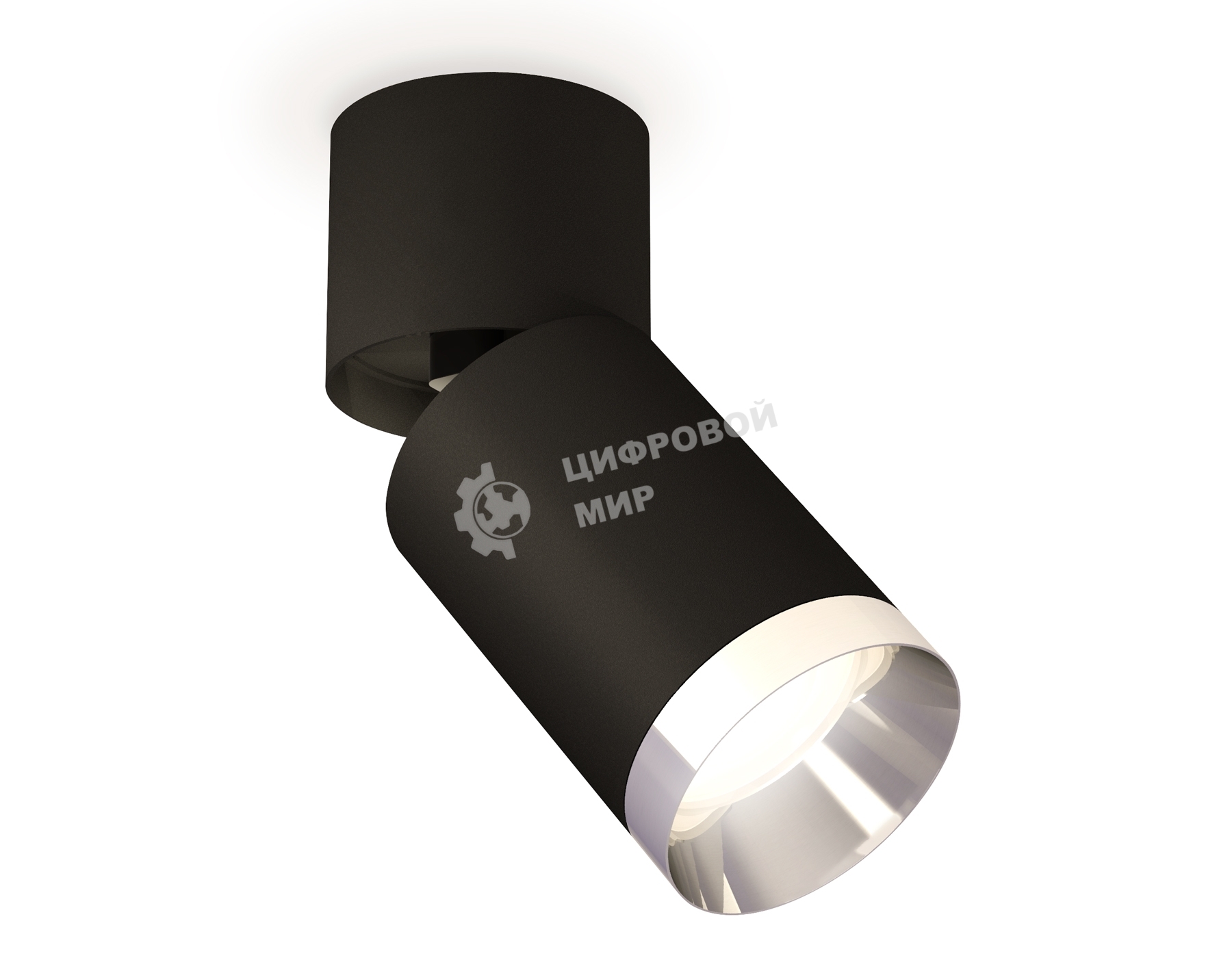 Светильник Ambrella Light XM6313042 SBK/BK/PSL черный песок/черный/серебро полированное MR16 GU5.3 (A2221, C6313, N6132)