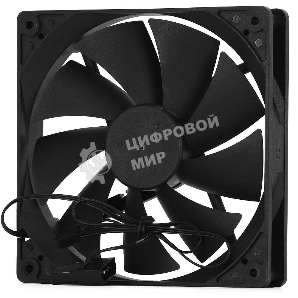 Вентилятор для корпуса Crown CMCF-14025S-1400 черный, 140 мм, 1200 об/мин, 27 дБ, 3 pin