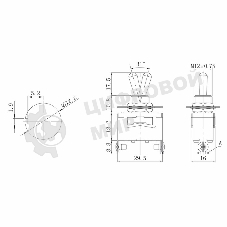 Тумблер Rexant 250V 15А (2c) ON-OFF однополюсный (KN-101) Индивидуальная упаковка 1 шт