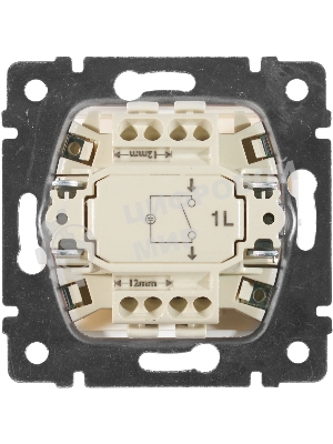Механизм выключателя 1-кл. СП Valena 10А IP31 с зел. инд. бел. Legrand 774410