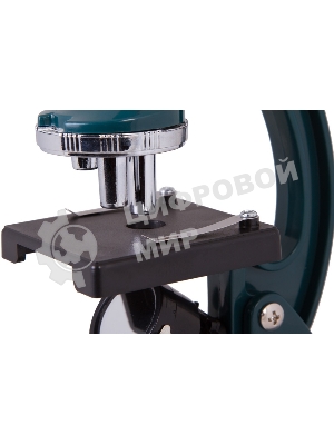 Микроскоп Levenhuk LabZZ M1 монокуляр 100-300 на 3 объектива зеленый/оранжевый