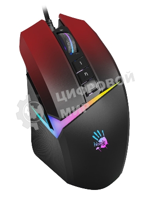 Мышь проводная A4Tech Bloody W60 Max красный оптическая (10000dpi) USB (10but)