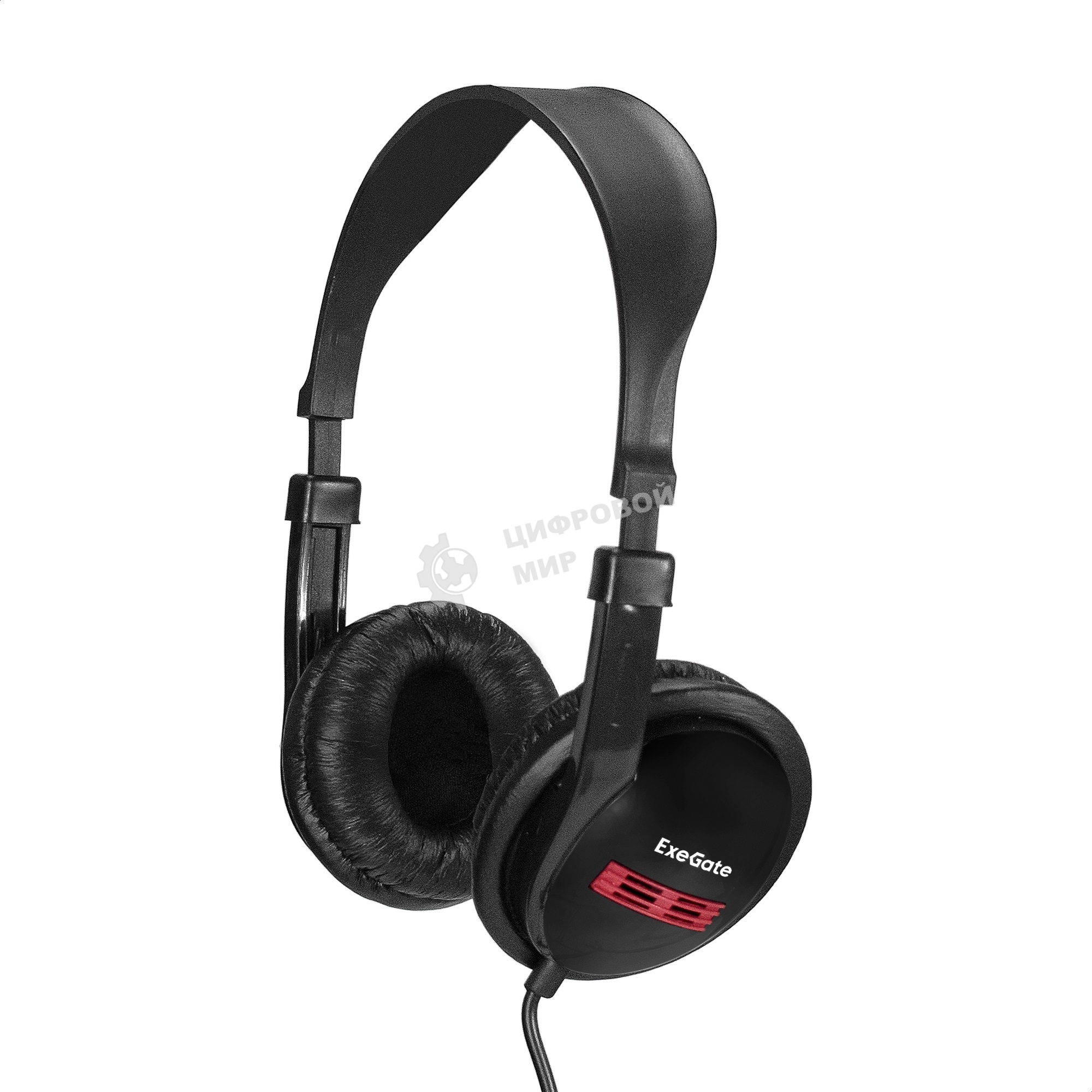 Гарнитура проводная полноразмерная с микрофоном (гарнитура) ExeGate Office HS-120S (2x3.5мм, динамик 40мм, 20-20000Гц, длина кабеля 2м, регулировка громкости)