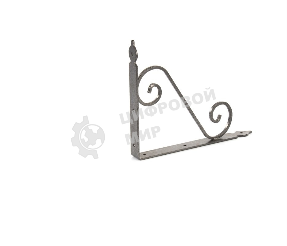 Кронштейн декоративный Сибртех 240 х 290 х 30 х 3,5 мм, темно-серый