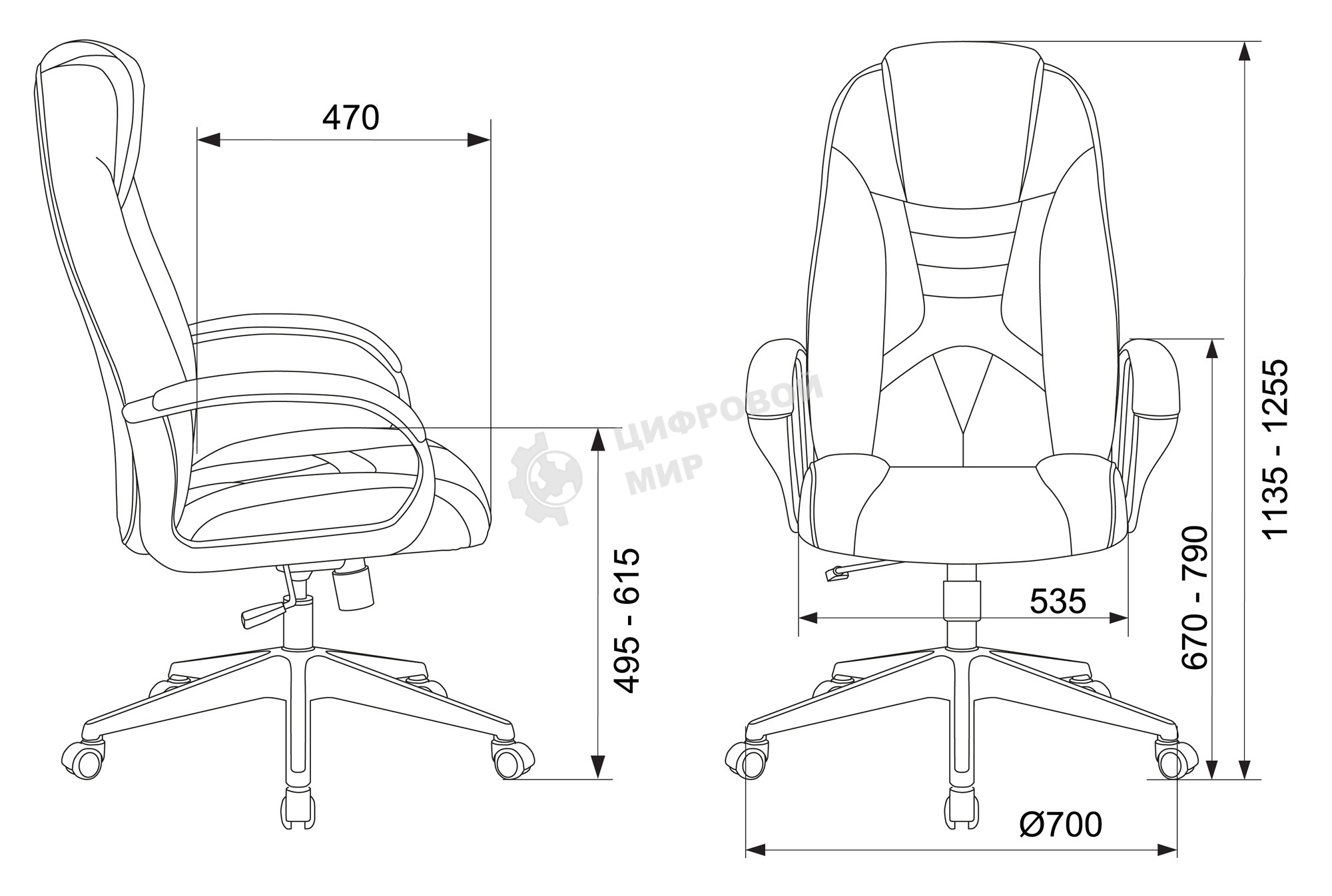 Кресло игровое Бюрократ Zombie 8 белый/черный, искусственная кожа, крестовина пластик
