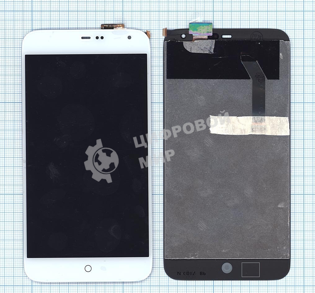 Дисплей для Meizu MX3, белый