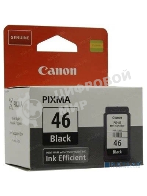Картридж струйный Canon PG-46 9059B001 черный для Canon Pixma E404/E464 (15мл)