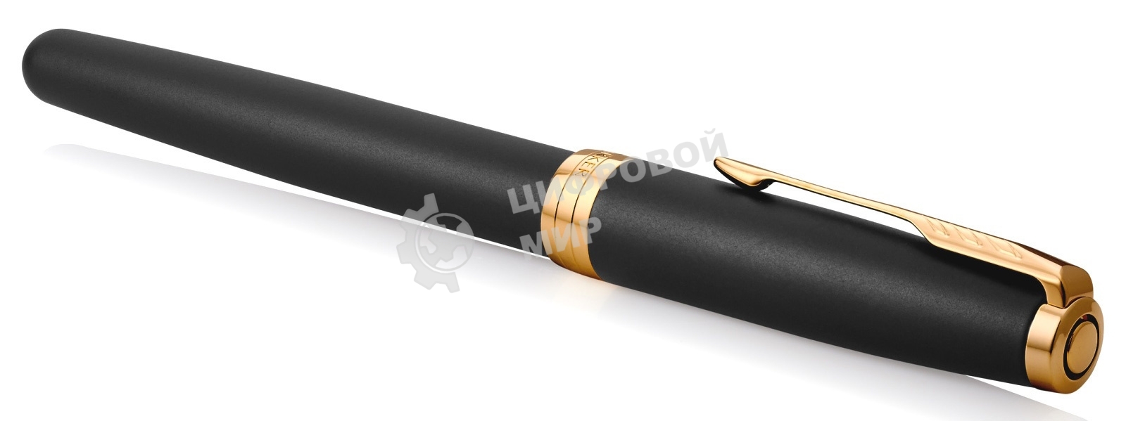 Ручка роллер Parker Sonnet Core T528 (CW1931518) Matte Black GT, F, черные чернила, подарочная коробка