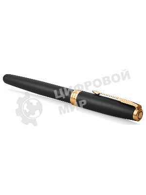 Ручка роллер Parker Sonnet Core T528 (CW1931518) Matte Black GT, F, черные чернила, подарочная коробка