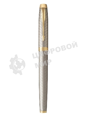 Ручка перьевая Parker IM Premium F323 (CW1931684) Grey GT, F, сталь нержавеющая, подарочная коробка