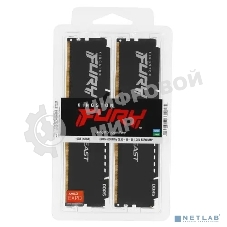 Оперативная память Kingston Fury Beast, DDR5, 16GB (2x8GB), 6000MHz, CL36, с радиаторами, черный