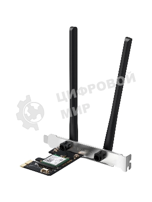 Сетевой адаптер Wi-Fi + Bluetooth Mercusys MA80XE AX3000 PCI Express (ант.внеш.несъем.) 2ант.