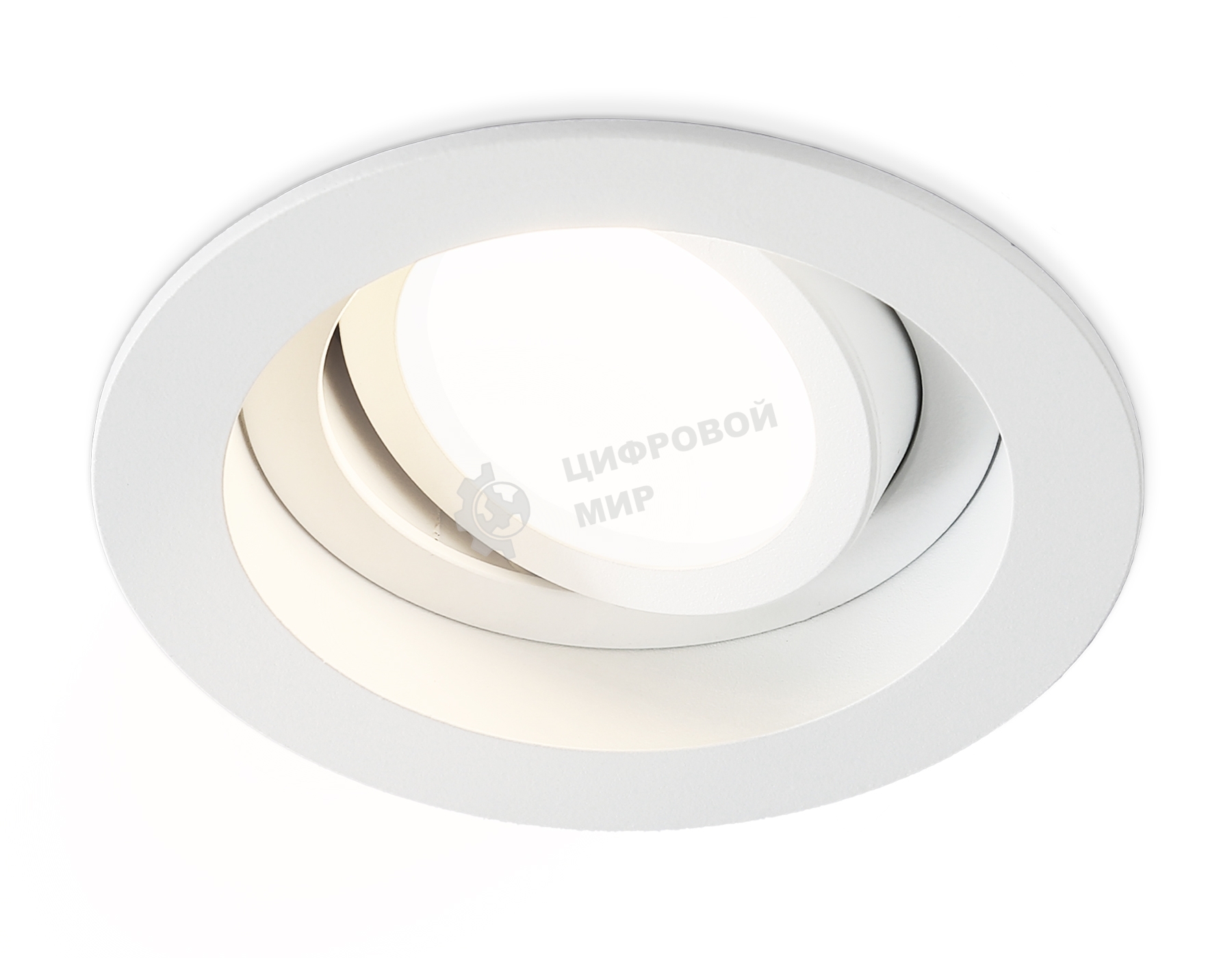 Встраиваемый поворотный точечный светильник Ambrella light TN102755 WH белый IP20 GU5.3 D98*32