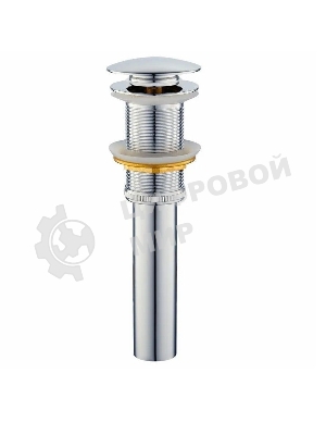 Комплект: тумба Bau Dream Blackwood 60, 1 ящик, раковина прямоугольная BAU Cerama 48х37, мрамор, выпуск клик клак хром