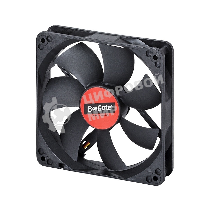 Вентилятор для корпуса ExeGate ExtraPower EP14025S3P черный, 140 мм, 1600 об/мин, 31 дБ, 3 pin