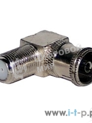 Переходник PROconnect гнездо F-гнездо TV угловой