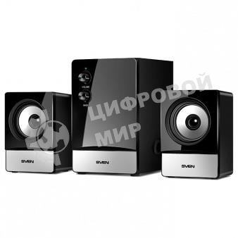 Акустическая система SVEN MS-90 черный (2x2.5W+ сабвуфер 5W, дерево)