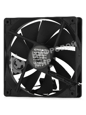 Вентилятор для корпуса Crown CMCF-14025S-1400 черный, 140 мм, 1200 об/мин, 27 дБ, 3 pin