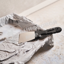 Шпатель Rexant 80 мм нержавеющая сталь, пластмассовая рукоятка