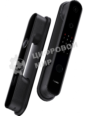 Умный замок Aqara D100 Zigbee врезной разбл.отпеч.паль. 2480mAh черный (ZNMS20LM)