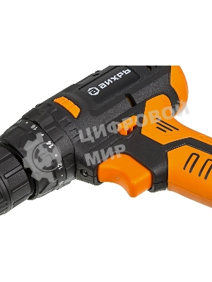 Дрель-шуруповерт Вихрь ДА-18Л-2КУ/Б, 18 В, 2 Ач, 45 Нм, щеточный