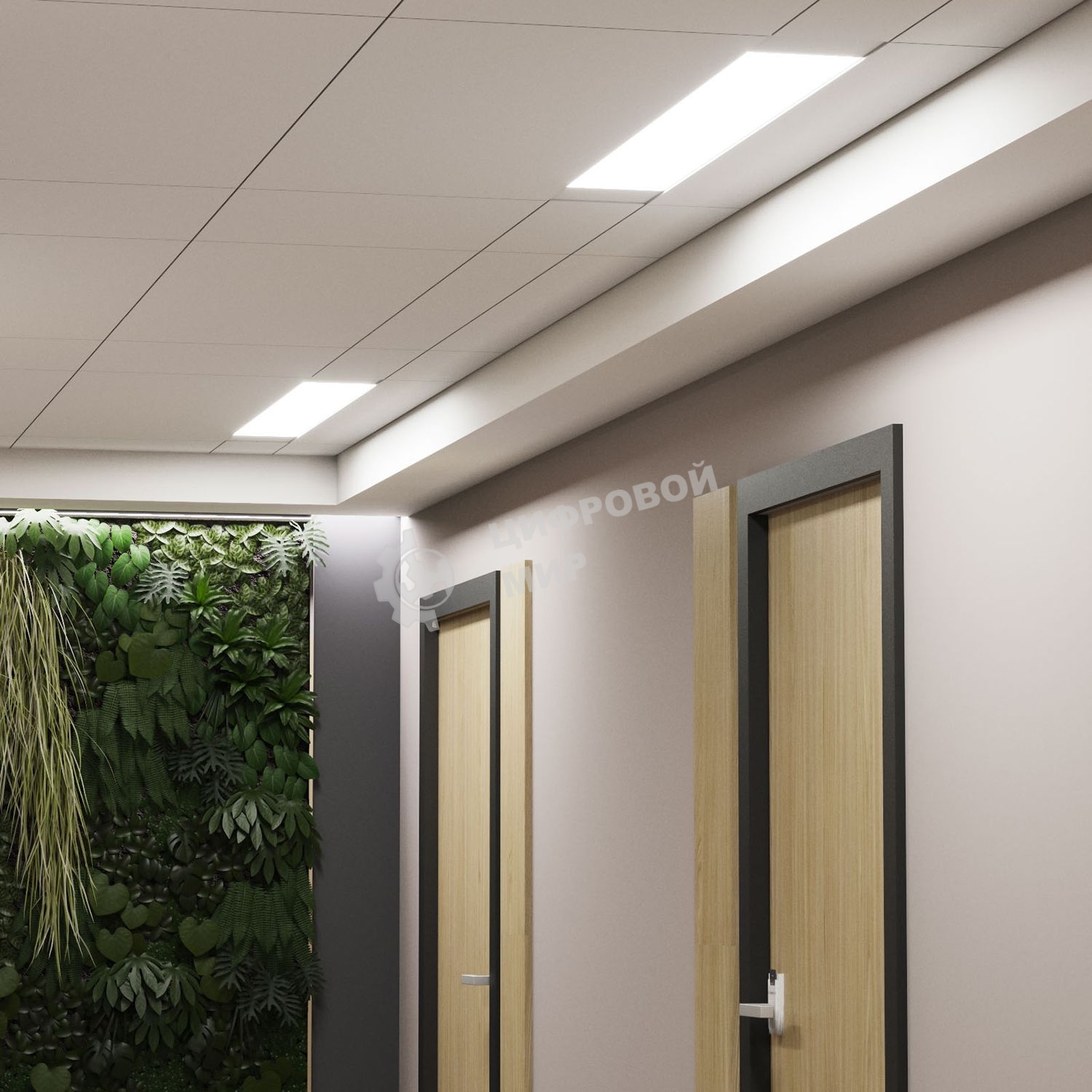 Светильник линейный Gauss WLF-1 50W 4550lm 6500K 185-265V IP20 1492x75x25мм алюминий LED 1/20